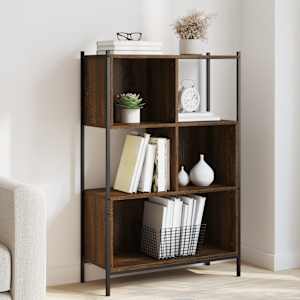 Knihovna hnědý dub 72 x 28 x 109 cm kompozitní dřevo - obrázek 1