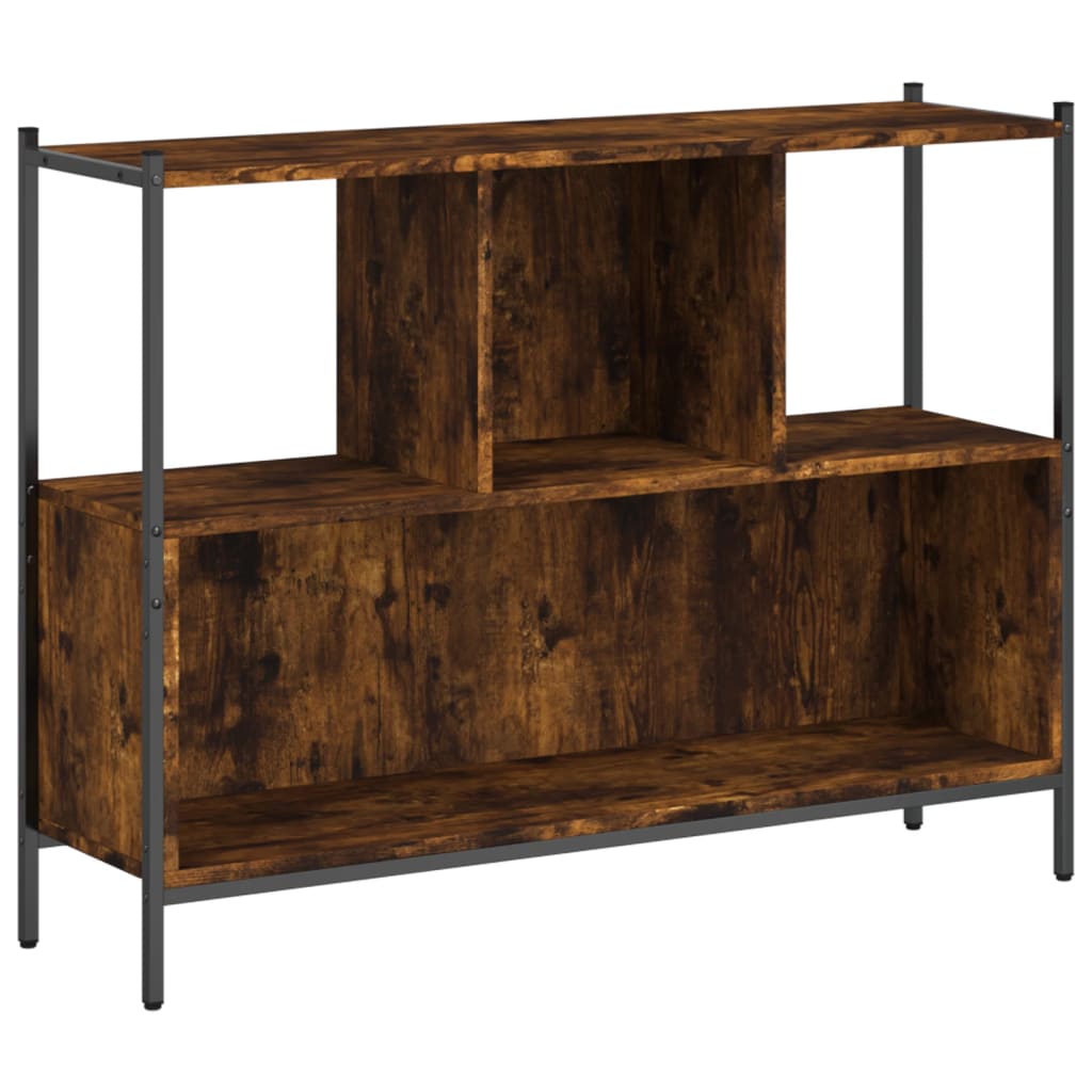 vidaXL Knihovna kouřový dub 102 x 28 x 77,5 cm kompozitní dřevo