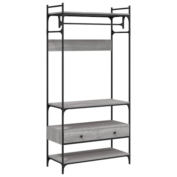 vidaXL riidekapp sahtlitega, hall Sonoma 89x39x184,5 cm tehispuit