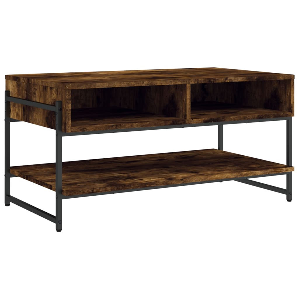 vidaXL Konferenční stolek kouřový dub 90 x 50 x 45 cm kompozitní dřevo