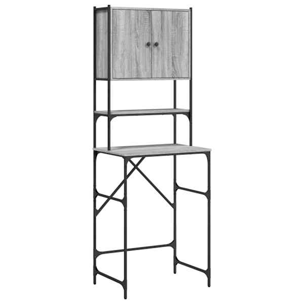 vidaXL pesumasinakapp, hall Sonoma tamm, 68x48,5x194 cm
