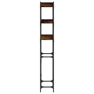 Regál nad pračku kouřový dub 67 x 25 x 163 cm kompozitní dřevo - obrázek 7