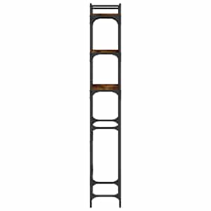 Regál nad pračku kouřový dub 67 x 25 x 163 cm kompozitní dřevo - obrázek 7