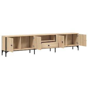 TV skříňka se zásuvkou dub sonoma 200x25x44 cm kompozitní dřevo - obrázek 5