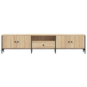 TV skříňka se zásuvkou dub sonoma 200x25x44 cm kompozitní dřevo - obrázek 6