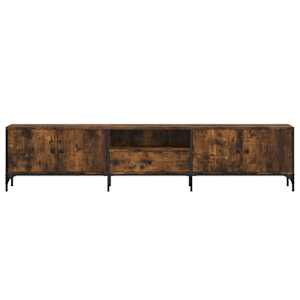 TV skříňka se zásuvkou kouřový dub 200x25x44cm kompozitní dřevo - obrázek 6