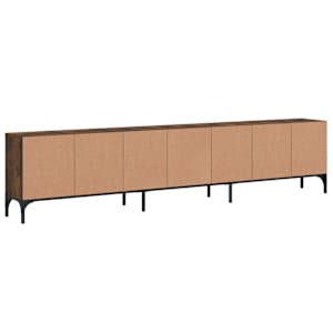 TV skříňka se zásuvkou kouřový dub 200x25x44cm kompozitní dřevo - obrázek 8