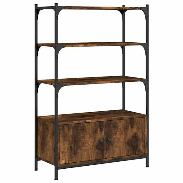 vidaXL raamaturiiul 3 korrust, suitsutamm, 70x30x109,5 cm, tehispuit