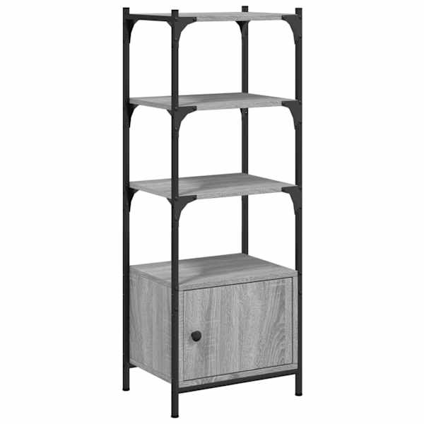 vidaXL raamaturiiul 3 korrust, hall Sonoma, 41x30x109,5 cm, tehispuit