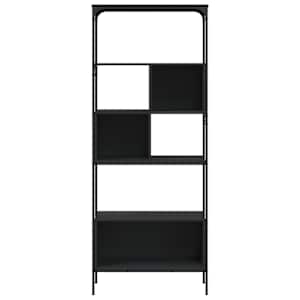 Knihovna s 5 policemi černá 76 x 33 x 188,5 cm kompozitní dřevo - obrázek 5