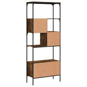 Knihovna s 5 policemi kouřový dub 76 x 33 x 188,5 cm kompozit - obrázek 7