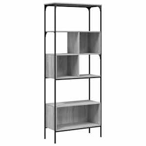 vidaXL raamaturiiul 5 korrust, hall Sonoma, 76x33x188,5 cm, tehispuit