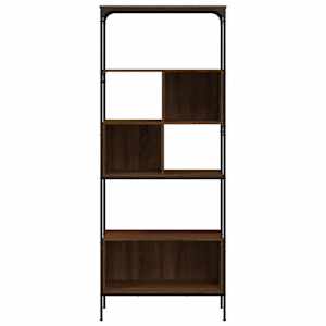 Knihovna s 5 policemi hnědý dub 76 x 33 x 188,5 cm kompozit - obrázek 5