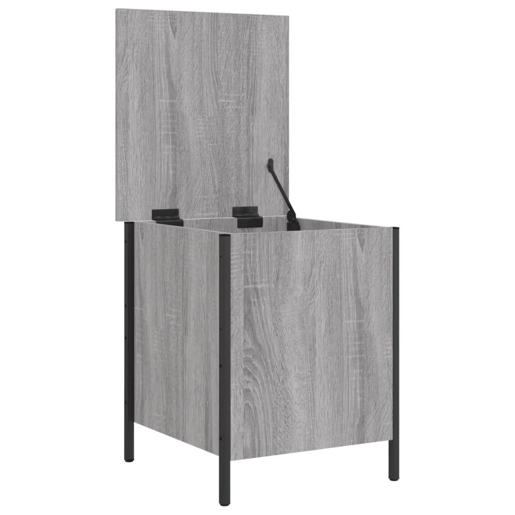 Sitzbank mit Stauraum Grau Sonoma 40x42,5x50 cm Holzwerkstoff