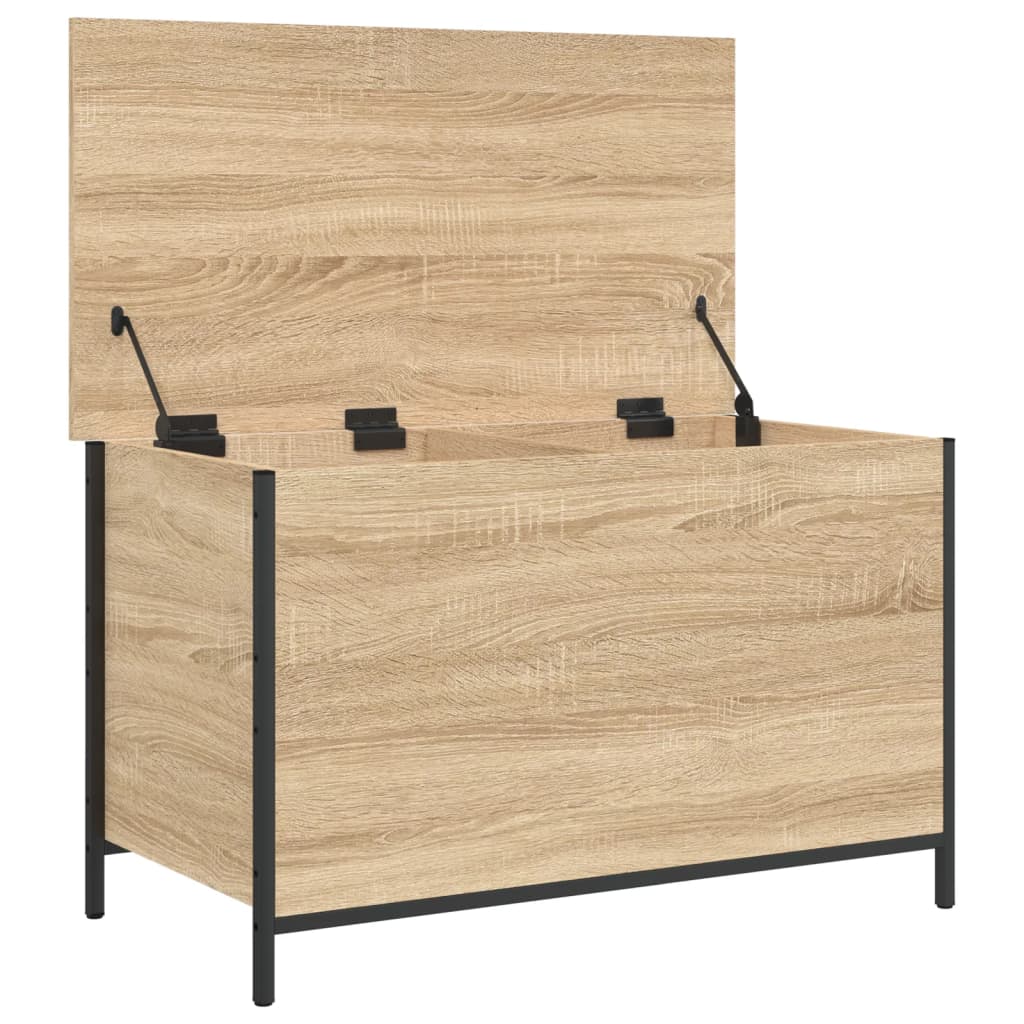 Sitzbank mit Stauraum Sonoma-Eiche 80x42,5x50 cm Holzwerkstoff