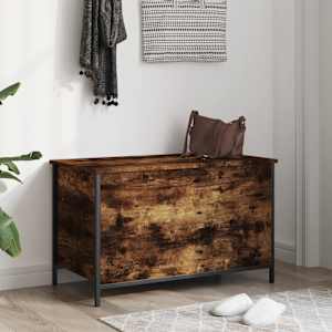 Úložná lavice kouřový dub 80 x 42,5 x 50 cm kompozitní dřevo - obrázek 3