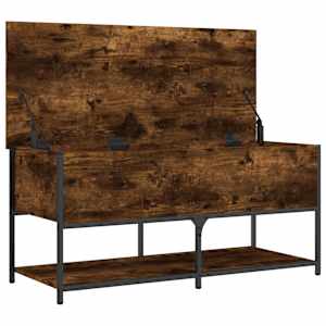 Úložná lavice kouřový dub 100 x 42,5 x 47 cm kompozitní dřevo - obrázek 6