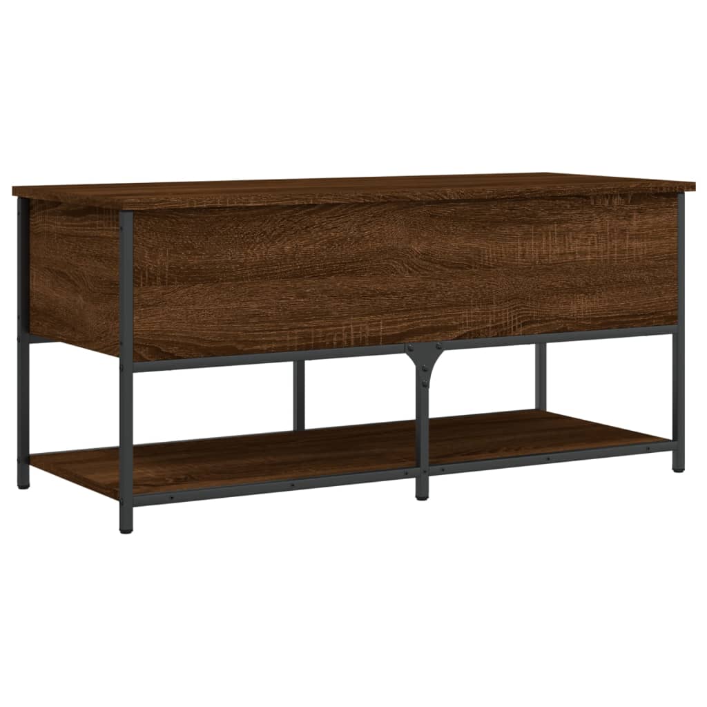 vidaXL Úložná lavice hnědý dub 100 x 42,5 x 47 cm kompozitní dřevo