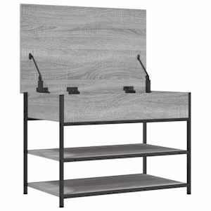 Lavice s botníkem šedá sonoma 70x42,5x50 cm kompozitní dřevo - obrázek 6