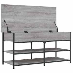 Lavice s botníkem šedá sonoma 100x42,5x50 cm kompozitní dřevo - obrázek 6