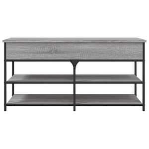 Lavice s botníkem šedá sonoma 100x42,5x50 cm kompozitní dřevo - obrázek 7