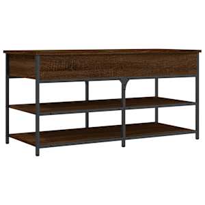 Lavice s botníkem hnědý dub 100x42,5x50 cm kompozitní dřevo - obrázek 2