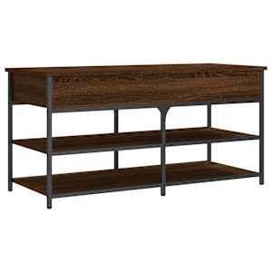 Lavice s botníkem hnědý dub 100x42,5x50 cm kompozitní dřevo - obrázek 9