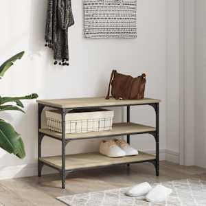 Lavice s botníkem dub sonoma 70 x 38,5 x 49 cm kompozitní dřevo - obrázek 3