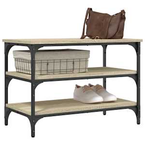 Lavice s botníkem dub sonoma 70 x 38,5 x 49 cm kompozitní dřevo - obrázek 4