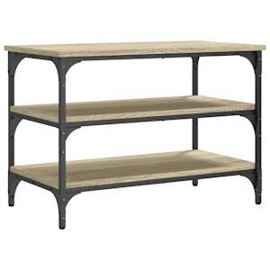 Lavice s botníkem dub sonoma 70 x 38,5 x 49 cm kompozitní dřevo - obrázek 7