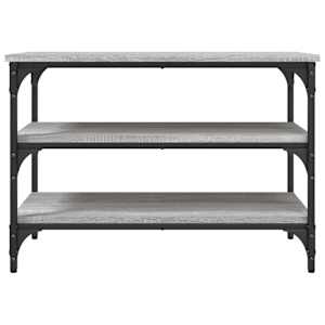 Lavice s botníkem šedá sonoma 70x38,5x49 cm kompozitní dřevo - obrázek 5