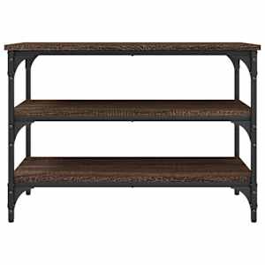Lavice s botníkem hnědý dub 70 x 38,5 x 49 cm kompozitní dřevo - obrázek 5