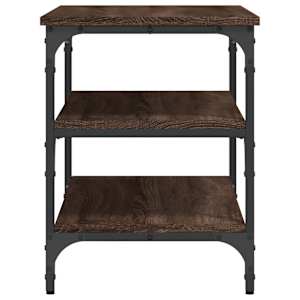 Lavice s botníkem hnědý dub 70 x 38,5 x 49 cm kompozitní dřevo - obrázek 6