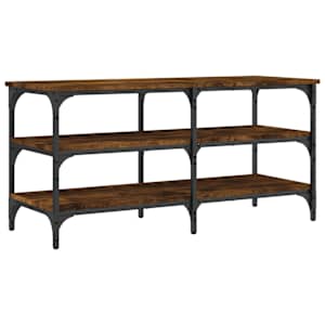 Lavice s botníkem kouřový dub 100x38,5x49 cm kompozitní dřevo - obrázek 2