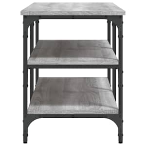 Lavice s botníkem šedá sonoma 100x38,5x49 cm kompozitní dřevo - obrázek 6