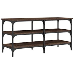 vidaXL jalatsipink, pruun tamm, 100 x 38,5 x 49 cm, tehispuit