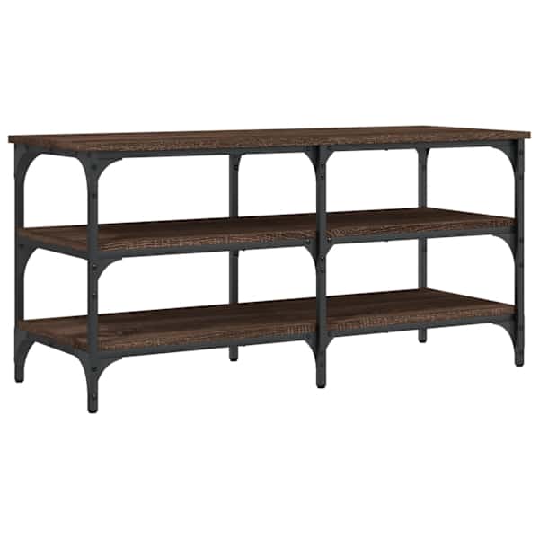 vidaXL jalatsipink, pruun tamm, 100 x 38,5 x 49 cm, tehispuit