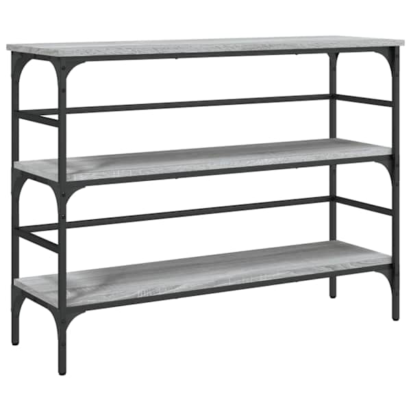 vidaXL konsoollaud, hall Sonoma tamm, 100x32x75 cm, tehispuit