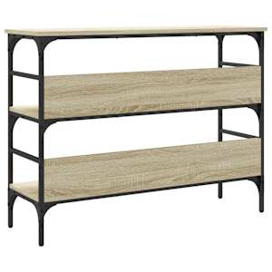 Konzolový stolek dub sonoma 100 x 32 x 75 cm kompozitní dřevo - obrázek 5