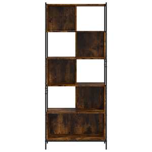Knihovna kouřový dub 72 x 28 x 172 cm kompozitní dřevo - obrázek 5