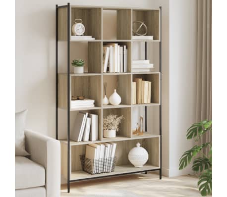vidaXL Biblioth&egrave;que ch&ecirc;ne sonoma 102x28x172 cm bois d'ing&eacute;nierie