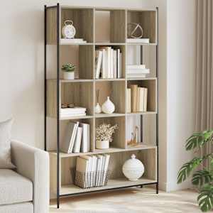 vidaXL Biblioth&egrave;que ch&ecirc;ne sonoma 102x28x172 cm bois d'ing&eacute;nierie
