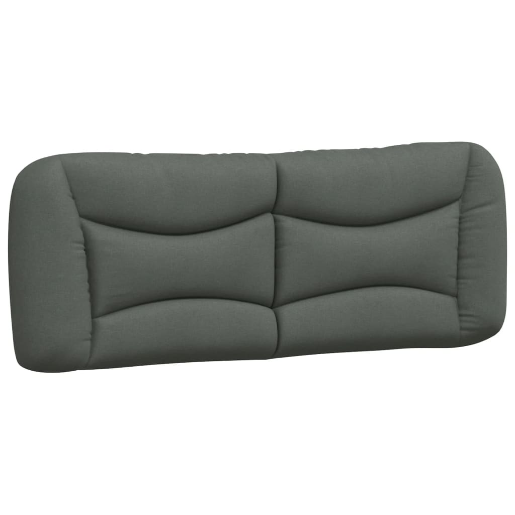 Headboard Cushion Bedroom Hanging Bed Back Cushion Dark Gray Fabric vidaXL - Picture 3 of 20