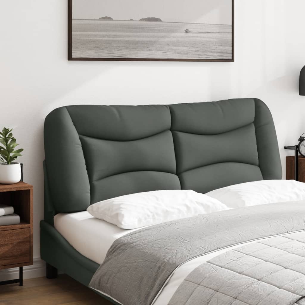 Headboard Cushion Bedroom Hanging Bed Back Cushion Dark Gray Fabric vidaXL - Picture 6 of 20