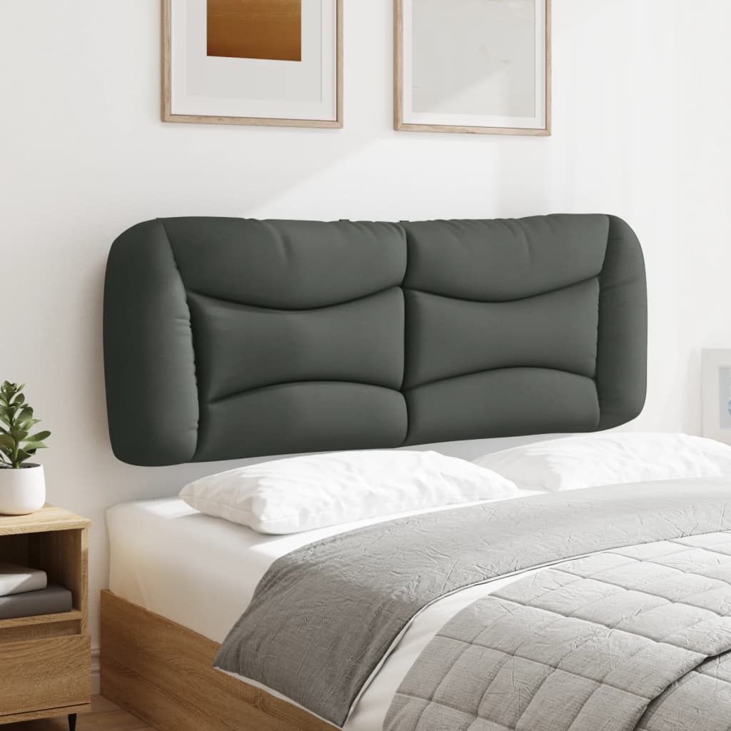 Headboard Cushion Bedroom Hanging Bed Back Cushion Dark Gray Fabric vidaXL - Picture 7 of 20