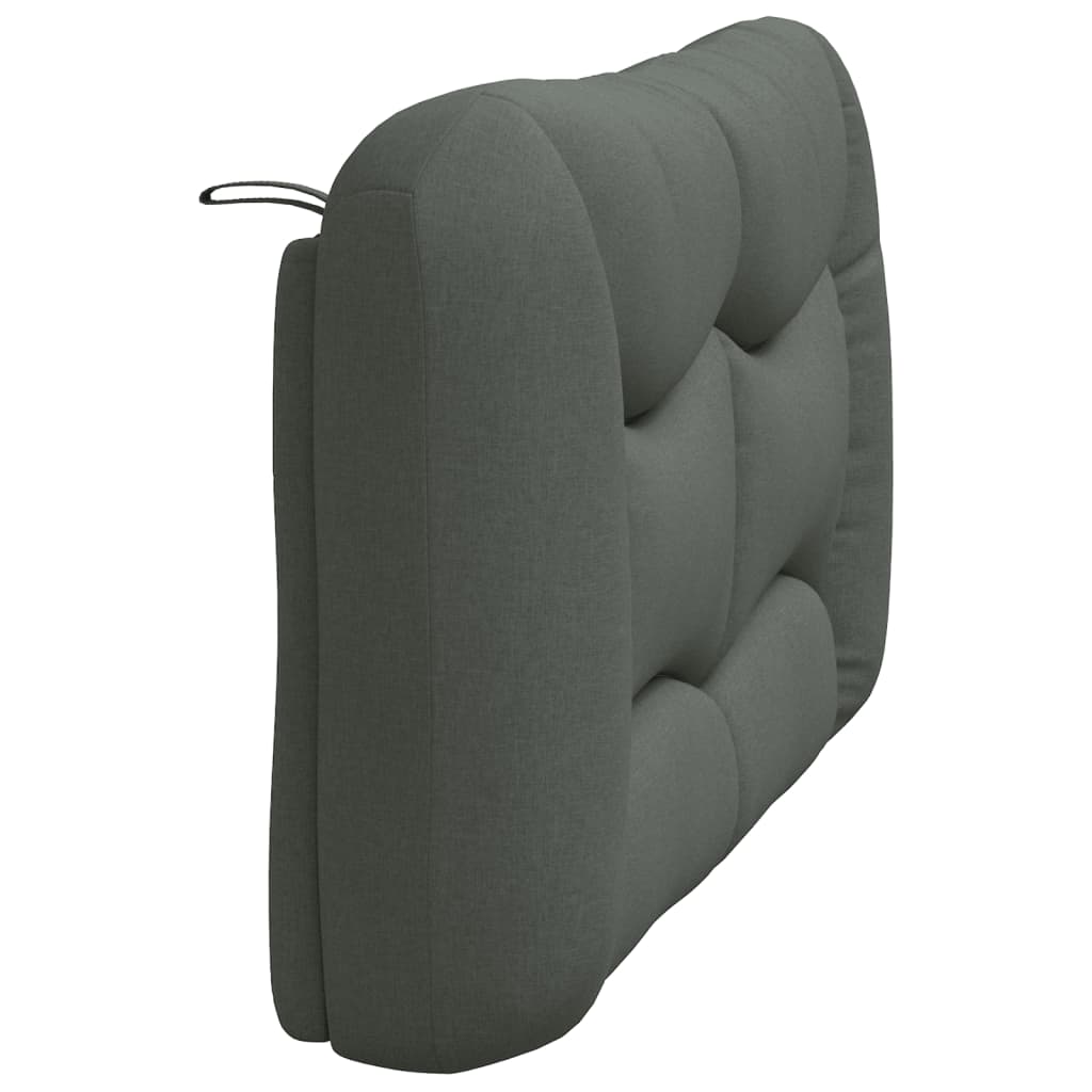 Headboard Cushion Bedroom Hanging Bed Back Cushion Dark Gray Fabric vidaXL - Picture 9 of 20