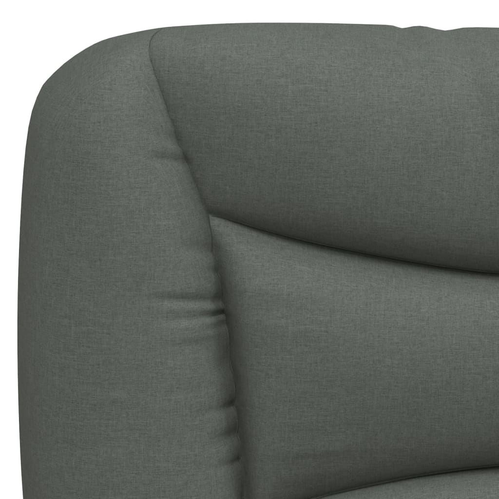 Headboard Cushion Bedroom Hanging Bed Back Cushion Dark Gray Fabric vidaXL - Picture 10 of 20