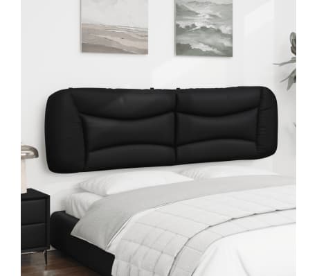 vidaXL Headboard Cushion "Hvar" Black 180 cm Faux Leather