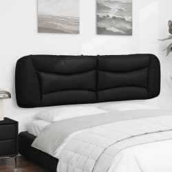 vidaXL Headboard Cushion "Hvar" Black 180 cm Faux Leather