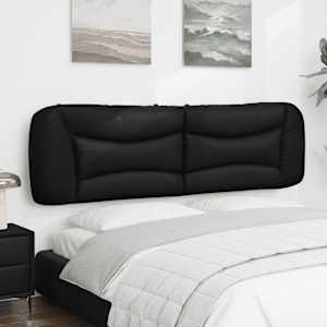 vidaXL Headboard Cushion "Hvar" Black 180 cm Faux Leather